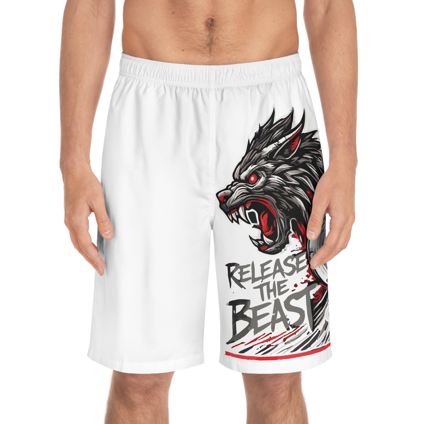 ReleaseTheBeast Men's Gym shorts White