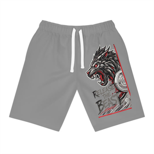 ReleaseTheBeast Men's Gym Sweat Shorts Grey