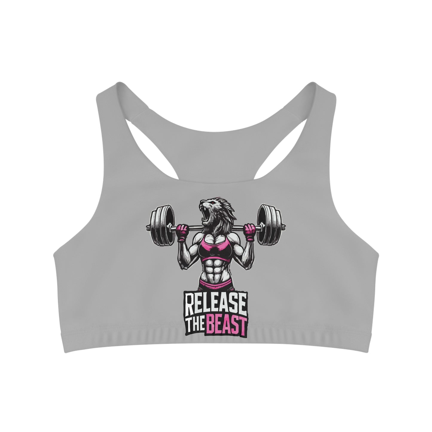 ReleaseTheBeast Women's Sports Bra Grey