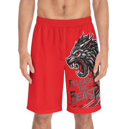 ReleaseTheBeast Men's Gym shorts Red