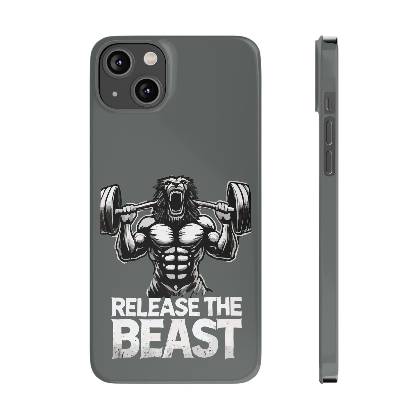 Release the Beast Slim Phone Case Grey