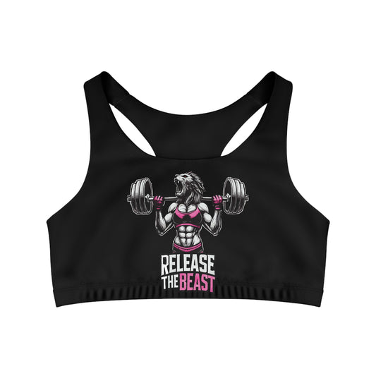 ReleaseTheBeast Women's Sports Bra Black