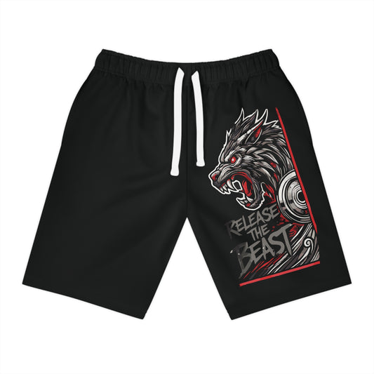 ReleaseTheBeast Men's Gym Sweat Shorts Black